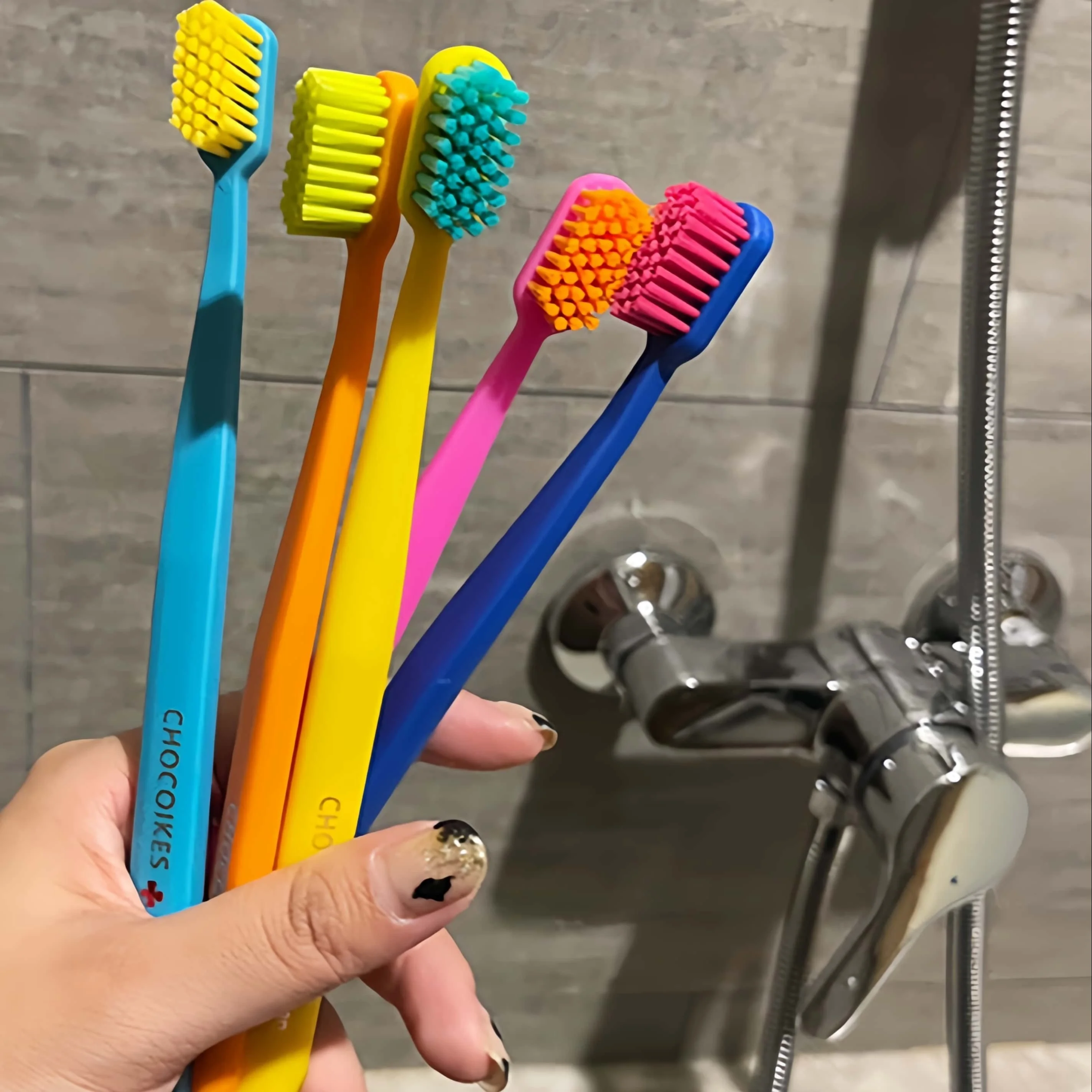 Bamboo Toothbrush - 5 عبوات من مجموعة فرشاة الأسنان