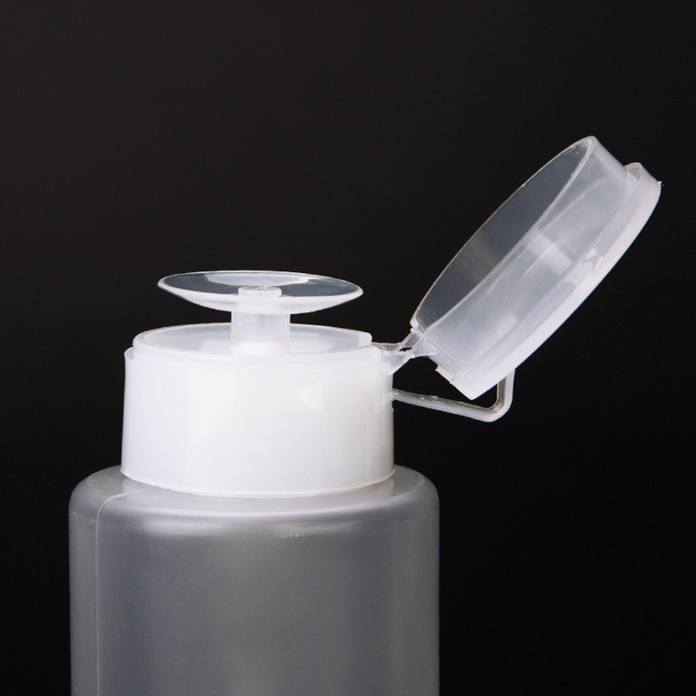 Reusable Bottle - 4 قطع زجاجات ضغط شفافة قابلة
