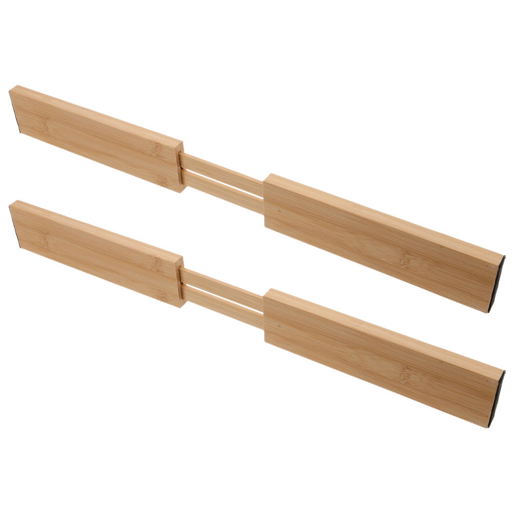 Bamboo Cutlery - قطعتان من فواصل أدراج الخيزران القابلة
