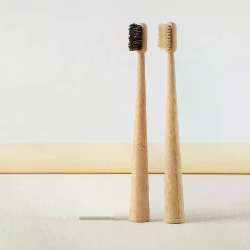 Bamboo Toothbrush - فرشاة أسنان من شعر الخيل والخيزران،