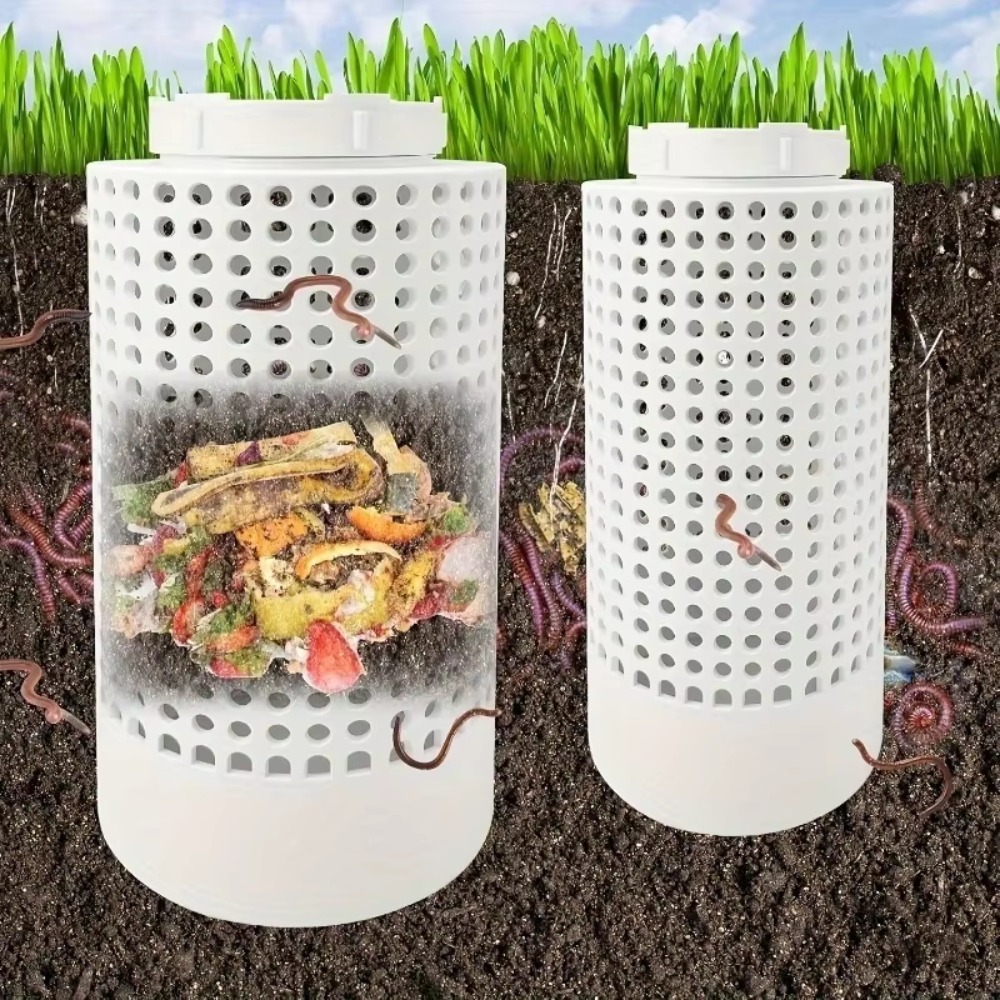 Compost Bin - حاوية سماد دائرية من البلاستيك PVC