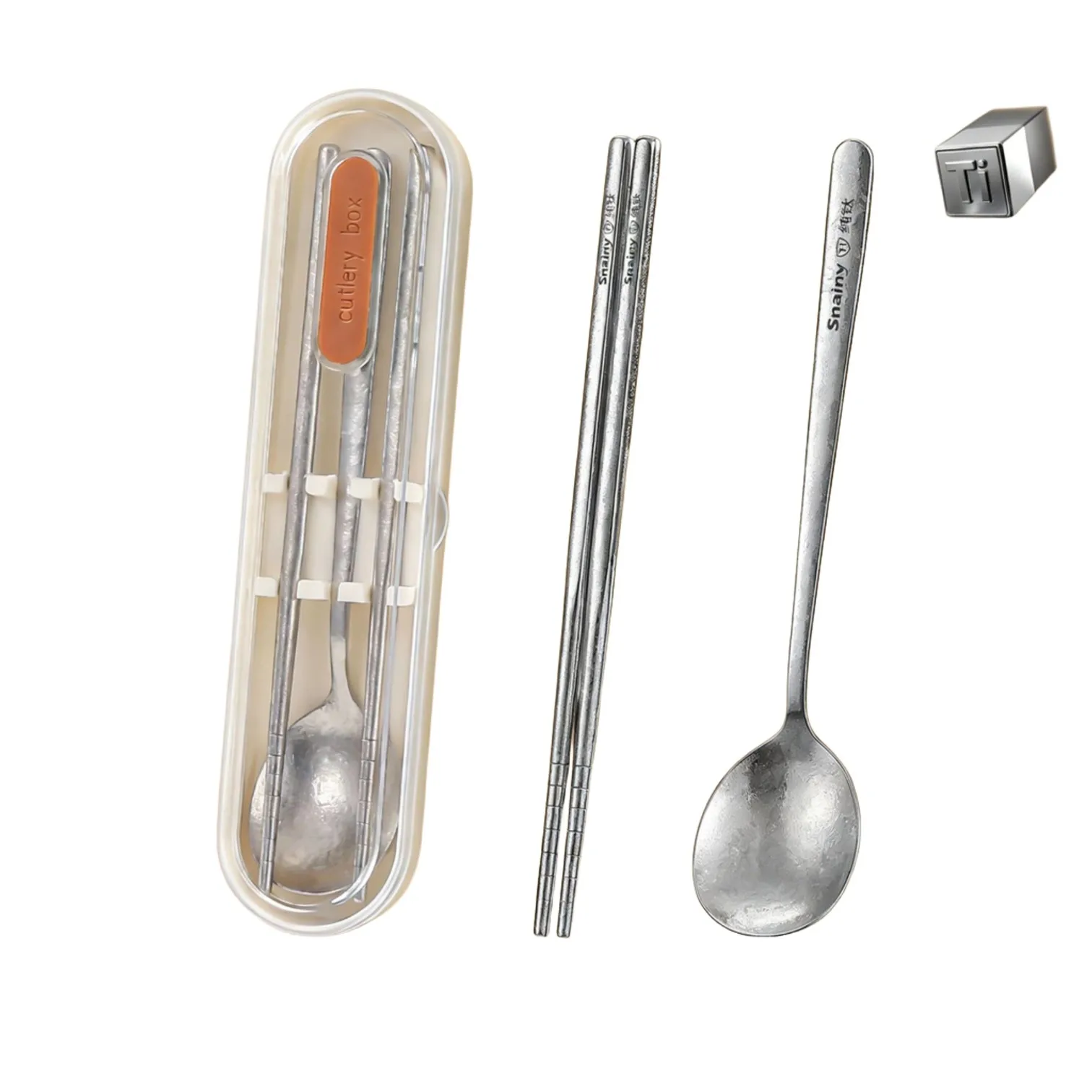 Bamboo Cutlery - طقم أدوات مائدة من التيتانيوم النقي