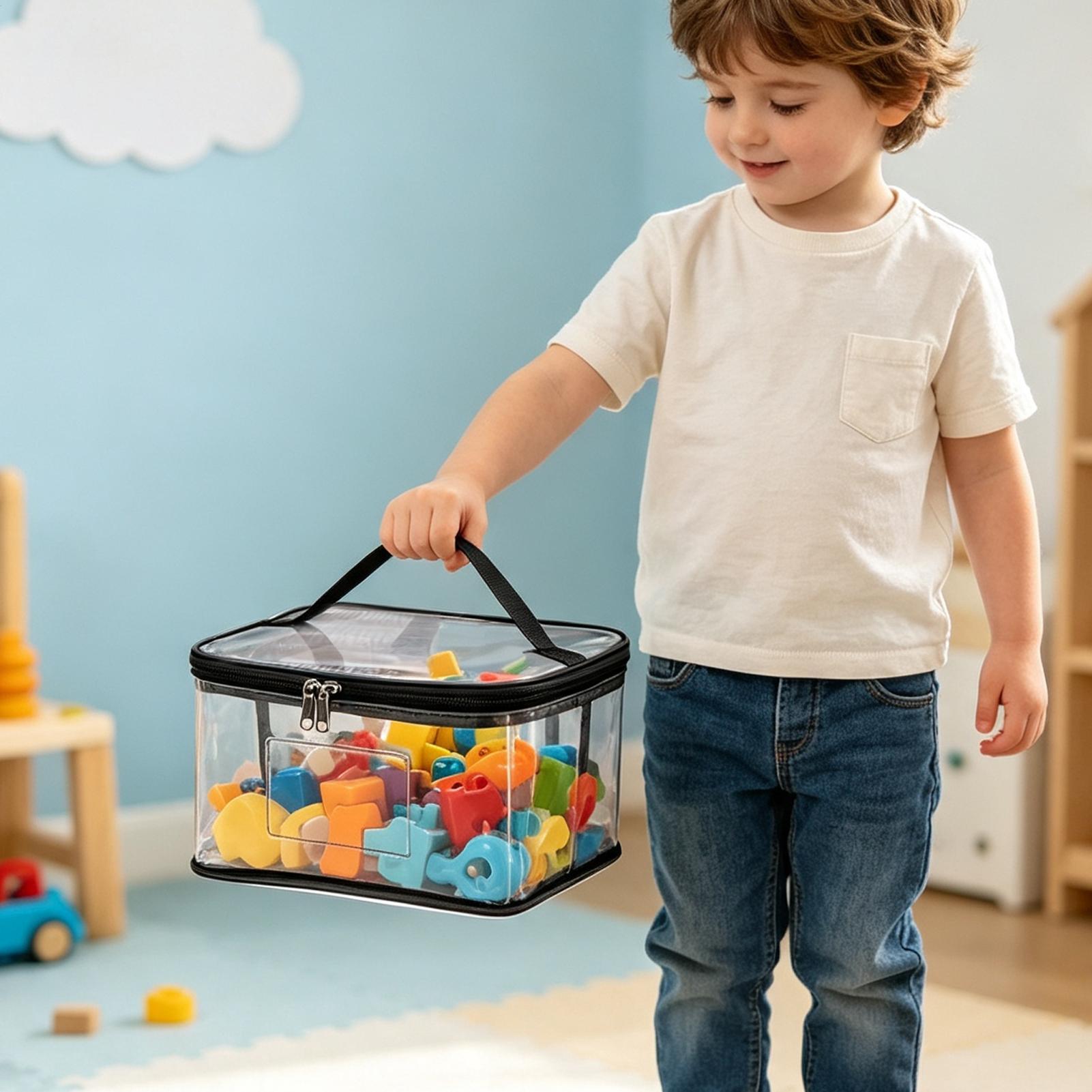 أكياس تخزين ألعاب شفافة، 6 قطع - مراجعة Reusable Bag وسعره