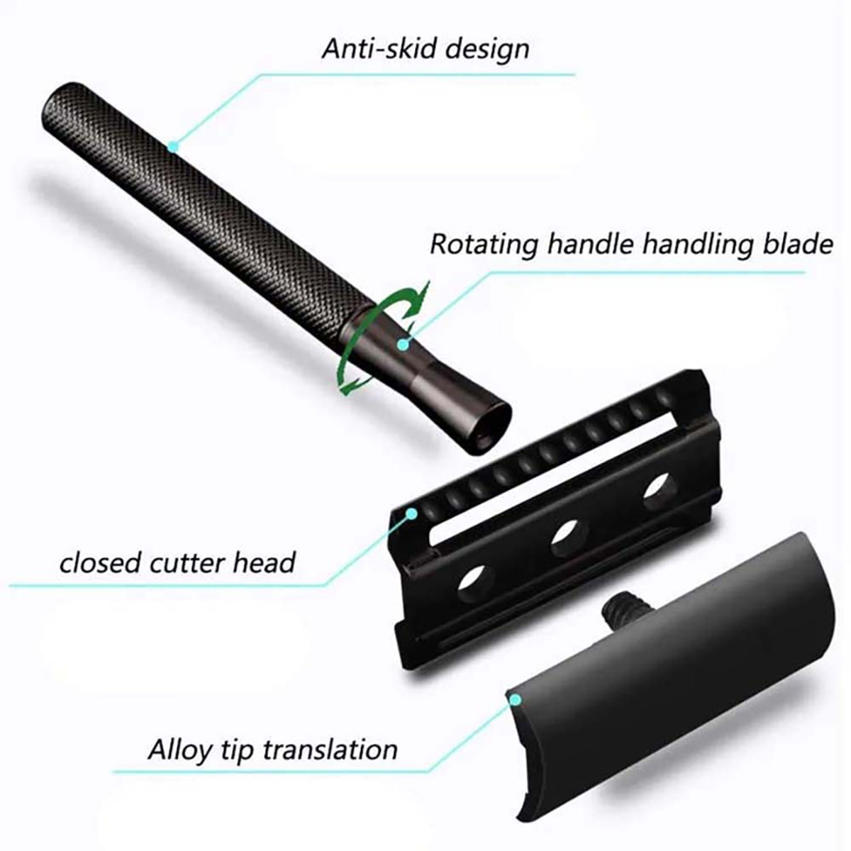 ماكينة حلاقة آمنة للرجال بمقبض - مراجعة Safety Razor Handle وسعره