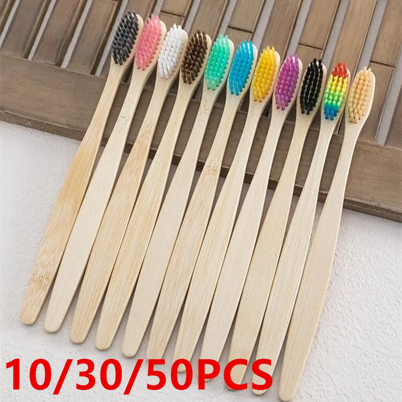 10 عبوات فرشاة أسنان من الخيزر - مراجعة Bamboo Toothbrush وسعره