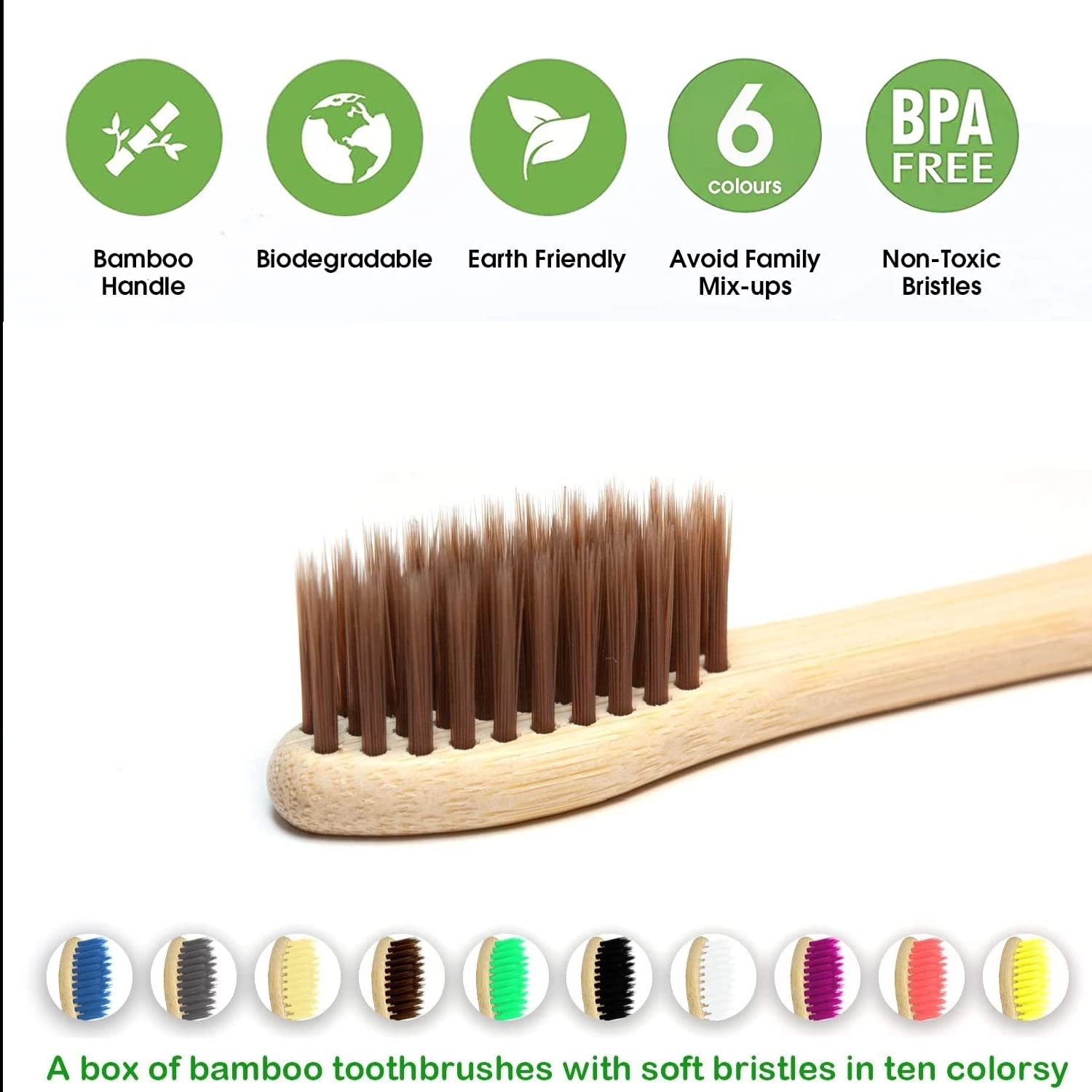 10 عبوات فرشاة أسنان من الخيزر - مراجعة Bamboo Toothbrush وسعره