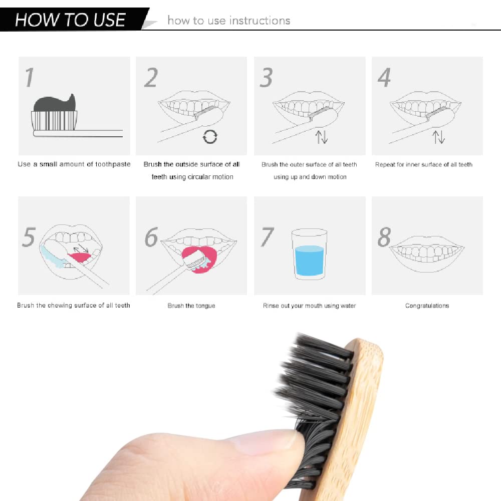 10 عبوات فرشاة أسنان من الخيزر - مراجعة Bamboo Toothbrush وسعره