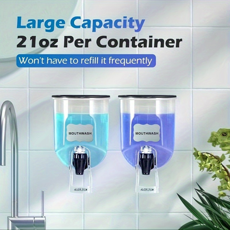 قطعتان من موزع غسول الفم سعة 6 - مراجعة Reusable Bottle وسعره