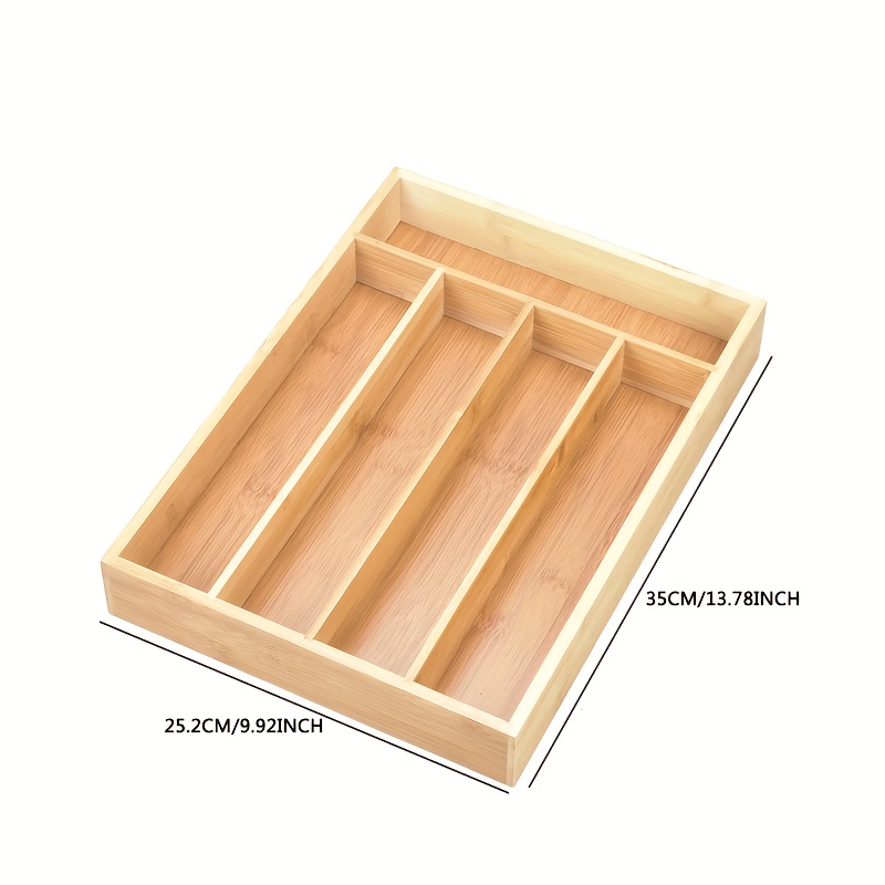 منظم أدوات المطبخ من الخيزران، - مراجعة Bamboo Cutlery وسعره