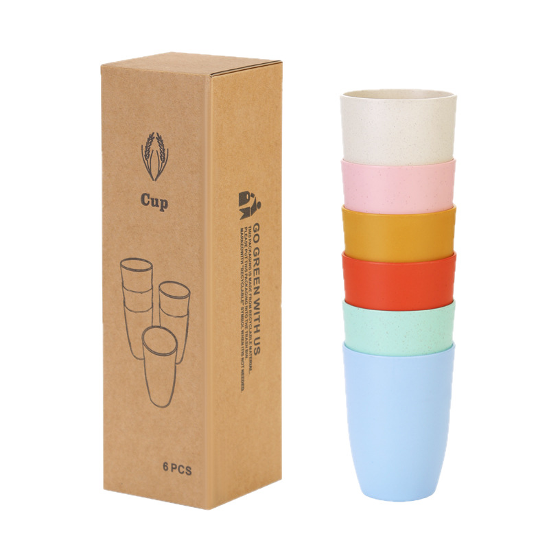 أكواب من قش القمح 6 قطع غير قا - مراجعة Reusable Straw وسعره