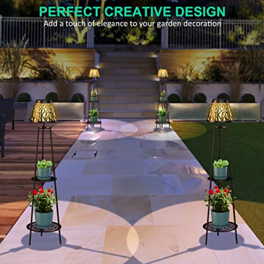 مصباح أرضي شمسي خارجي مع حامل  - مراجعة Solar Garden Light وسعره