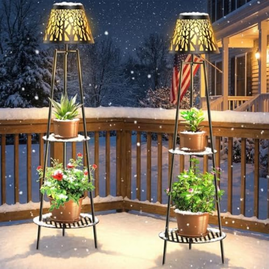 مصباح أرضي شمسي خارجي مع حامل  - مراجعة Solar Garden Light وسعره