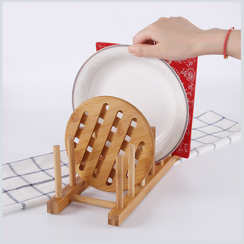 المطبخ تجفيف رف طبق غطاء وعاء  - مراجعة Bamboo Cutlery وسعره