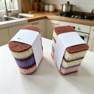 إسفنجة مطبخ سميكة ذات وجهين |  - مراجعة Eco Sponge وسعره