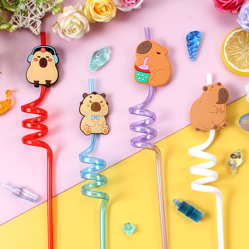12 قطعة من شفاطات كابيبارا الك - مراجعة Reusable Straw وسعره