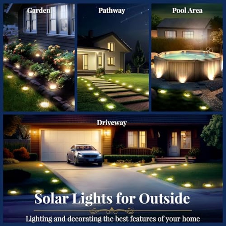 أضواء أرضية تعمل بالطاقة الشمس - مراجعة Solar Garden Light وسعره