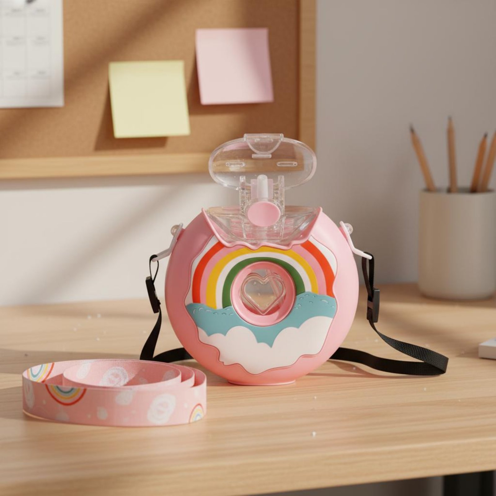 زجاجة مياه على شكل دونات مقاوم - مراجعة Reusable Bottle وسعره