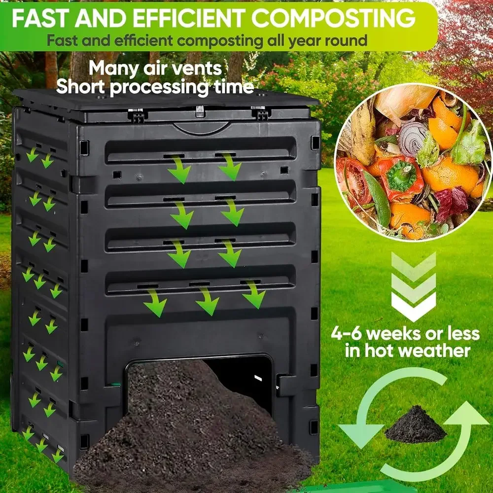 صندوق سماد للحدائق بسعة 120 جا - مراجعة Compost Bin وسعره